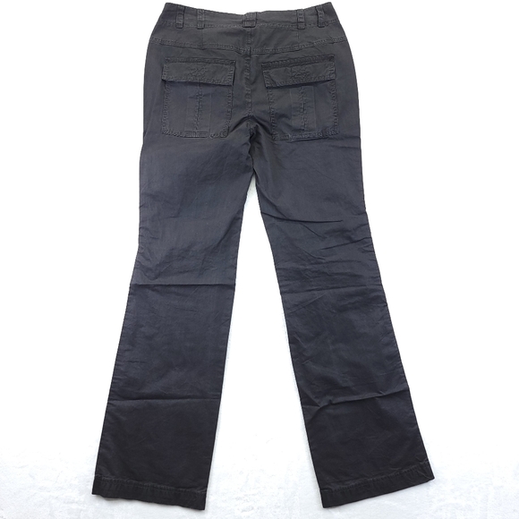 Free People Womens Cargo Pants Size 2 Black Mid Rise Cotton Straight - Picture 2 of 11